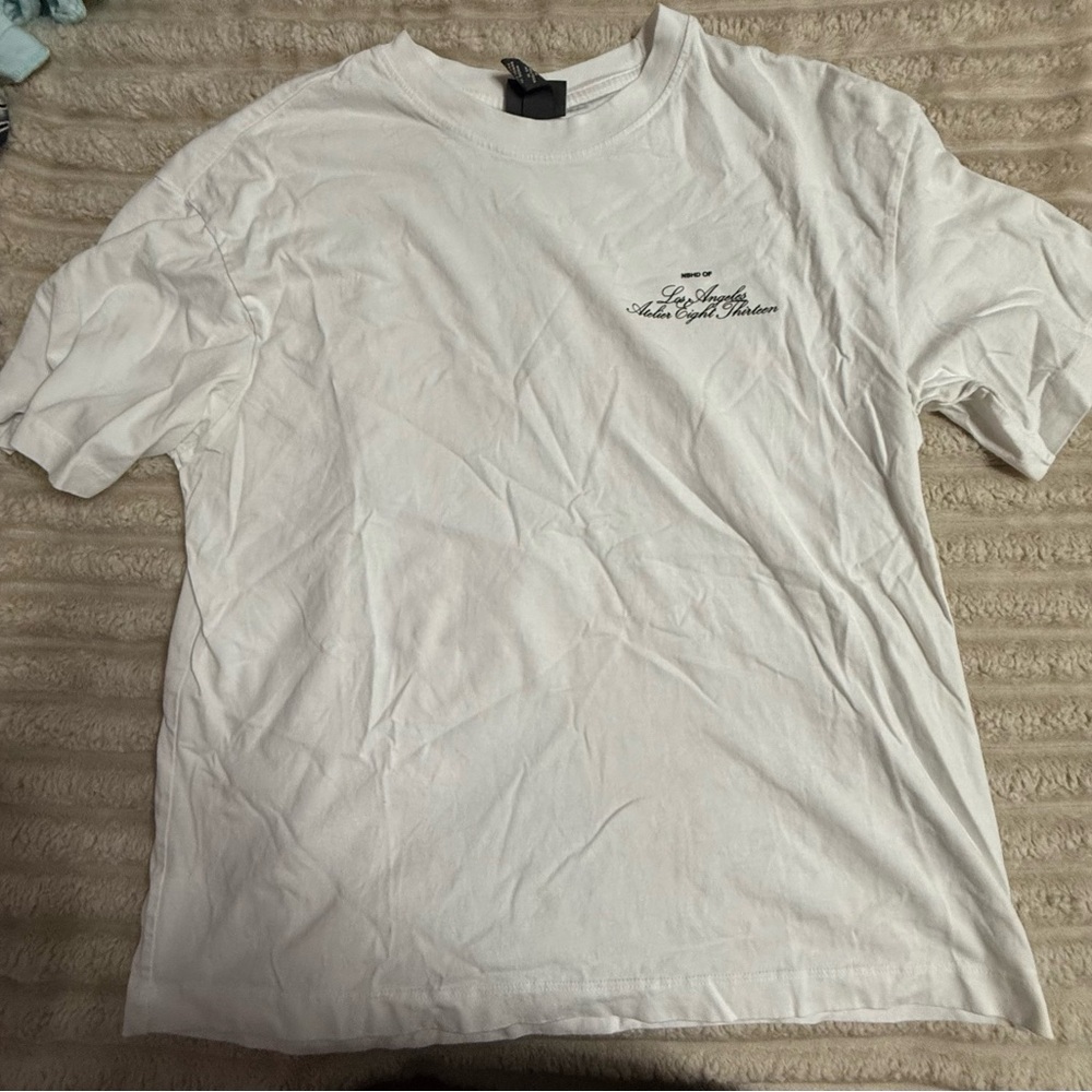 H&M White Short Sleeve Tee Casual Essential